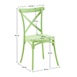 Scaun, pliabil, verde, SAVITA