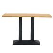 Masă de sufragerie bistro, stejar/negru, 120x60 cm, RINALDO TYP 2