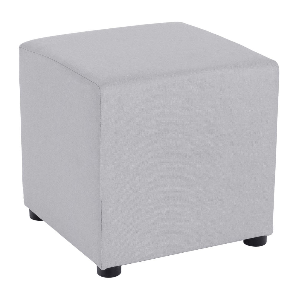 Taburet, ţesătură Savana, gri deschis, REGOR