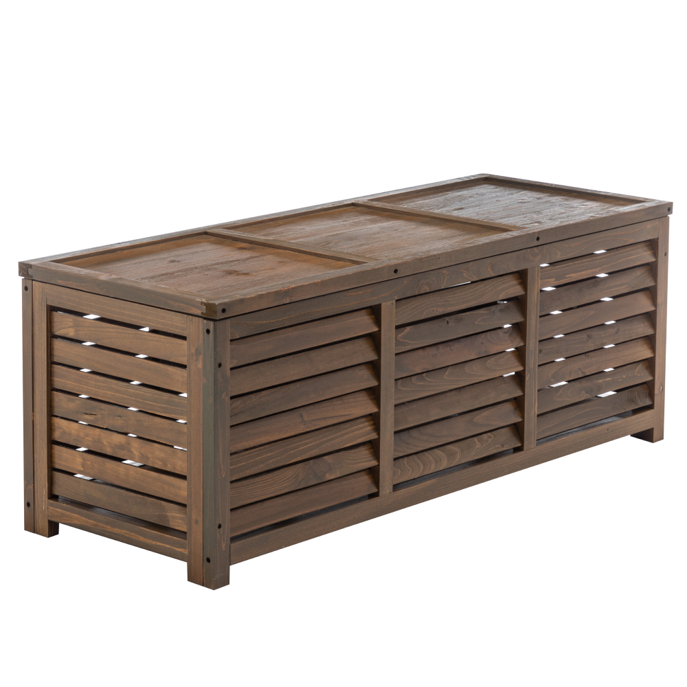 Cutie de depozitare pentru grădină, maro, LADAM