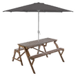 Masă de grădină/bancă, 2în1, maro, ZAGIR