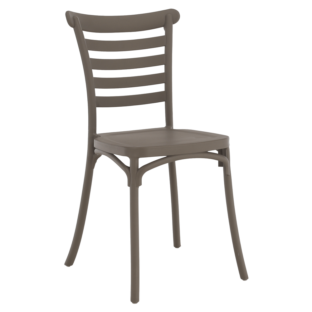 Scaun stivuibil, gri maroniu taupe, SAVITO