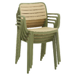 Scaun stivuibil, verde/bej, KARDOS TYP 2