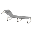 şezlong de grădină, gri/bej, BOVRY