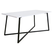 Măsuţă de cafea, albă/neagră, BERTEL