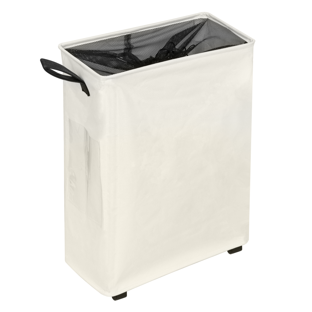 Coş de rufe pliabil cu roţi, bej, PRIOR
