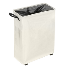Coş de rufe pliabil cu roţi, bej, PRIOR
