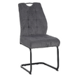 Scaun pentru sufragerie, gri/negru, KELMA