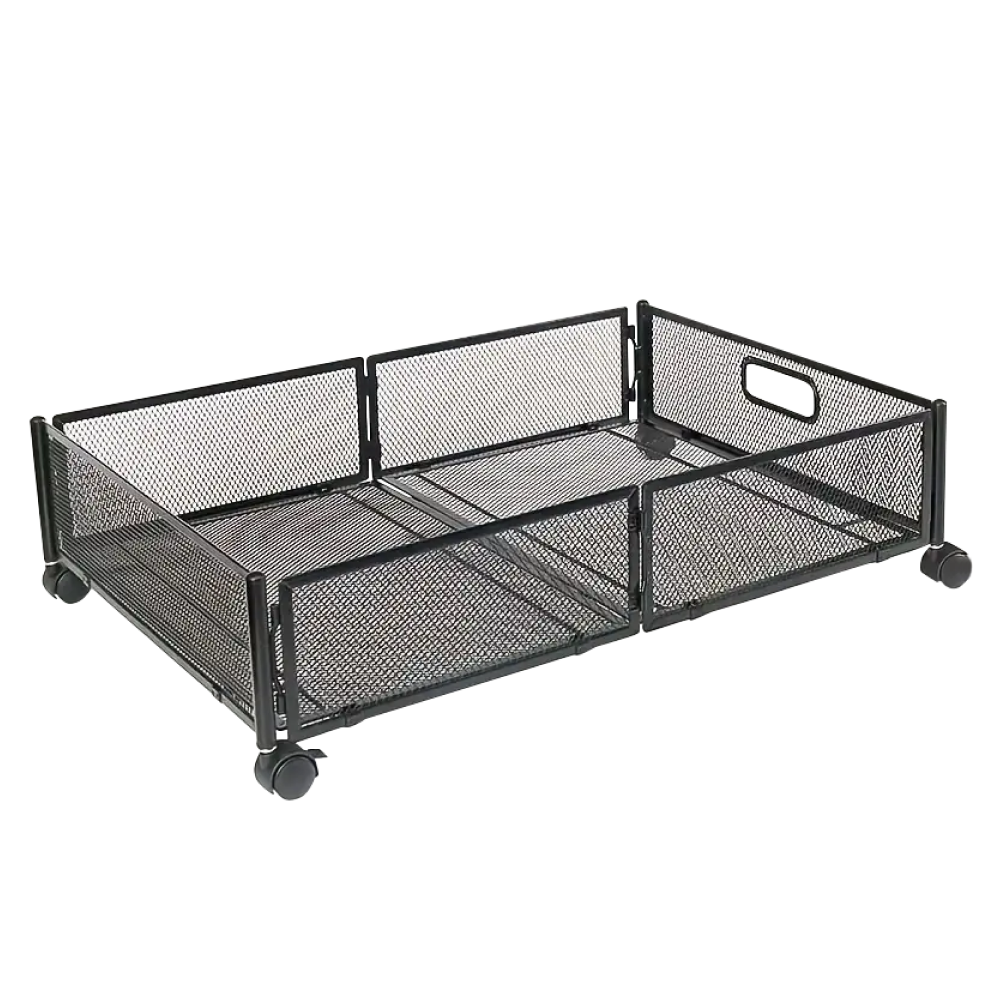 Organizator sub pat cu roţi, negru, TOMKO TYP 1