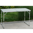 Masă de camping pliabilă, 120 cm, aluminiu/MDF, KEPI TYP 1