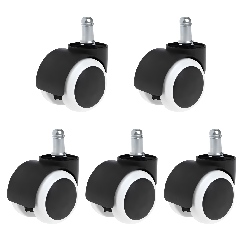 Roată, set de 5 buc., negru/alb, ROATĂ TYP 2