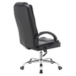 Fotoliu de birou, piele ecologică neagră, MADOX NEW