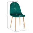 Scaun, catifea Velvet smarald/fag, LEGA 2 NEW