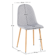 Scaun, gri deschis/fag, LEGA 2 NEW