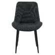 Scaun de sufragerie, gri închis/negru, DELTA