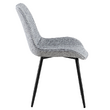 Scaun de sufragerie, gri deschis/negru, ZAJRA
