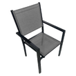 Set de grădină din 9 piese, gri/negru, aluminiu, KESIOS