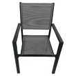 Set de grădină din 9 piese, gri/negru, aluminiu, KESIOS