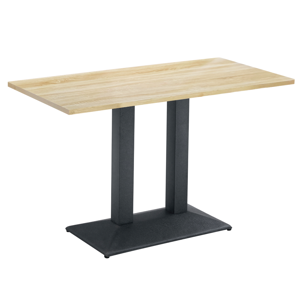 Masă de sufragerie bistro, stejar sonoma/negru, 120x60 cm, RINALDO TYP 2