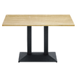 Masă de sufragerie bistro, stejar sonoma/negru, 120x60 cm, RINALDO TYP 2