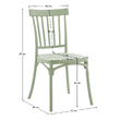 Scaun stivuibil, verde măslin, SAZEN NEW