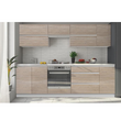 Set bucatarie 2,6 m, alb/stejar sonoma, LINE