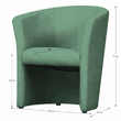 Fotoliu de club, verde, CUBA
