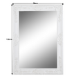 Oglindă, ramă albă, MALKIA TYP 9