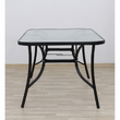 Masă dining, sticlă securizată/oţel, PASTER