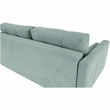 Canapea extensibilă, verde mentă textil Queens, AURELIA