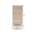 Cabinet superior, stejar sonoma, NOVA PLUS NOPL-002-OH