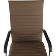 Scaun de birou, piele eco/metal, taupe/crom, FARAN