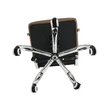 Scaun de birou, piele eco/metal, taupe/crom, FARAN