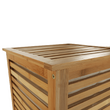 Coş de rufe, bambus lăcuit/bej, BASKET