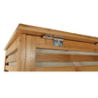 Coş de rufe, bambus lăcuit/bej, BASKET