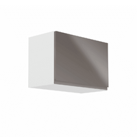 Dulap superior, alb/gri extra lucios, AURORA G50K