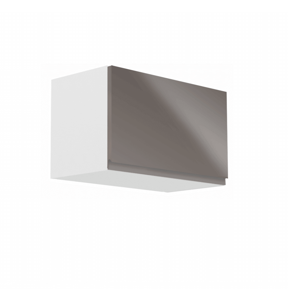 Dulap superior, alb/gri extra lucios, AURORA G60KN