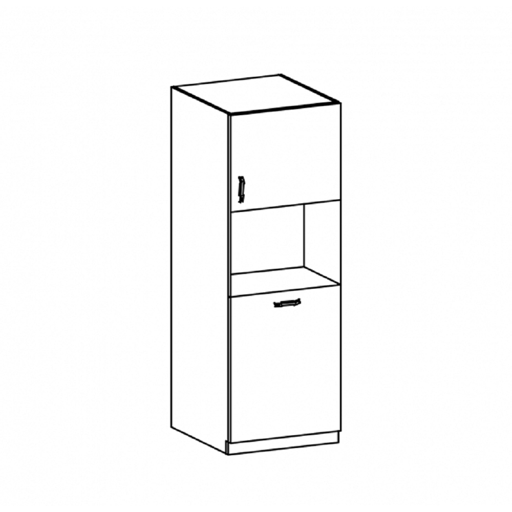 Dulap pentru alimente, alb/pin nordic, ROYAL D60P