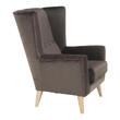Fotoliu, gri-maro-taupe/fag, RODEZA