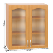 Dulap de sus, arin, LORA MDF NEW KLASIK  W80S