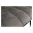 Scaun, piele ecologică gri deschis/negru, HAZAL
