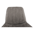 Scaun, piele ecologică gri deschis/negru, HAZAL