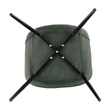 Scaun, verde/negru, HAZAL
