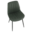 Scaun, verde/negru, HAZAL