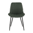 Scaun, verde/negru, HAZAL