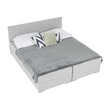 Pat tip BOXSPRING 180x200, gri deschis, FERATA KOMFORT