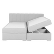 Pat tip BOXSPRING 180x200, gri deschis, FERATA KOMFORT