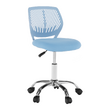 Scaun rotativ, albastru/crom, SELVA