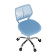 Scaun rotativ, albastru/crom, SELVA