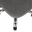 Scaun de birou, gri/crom, EDIZ